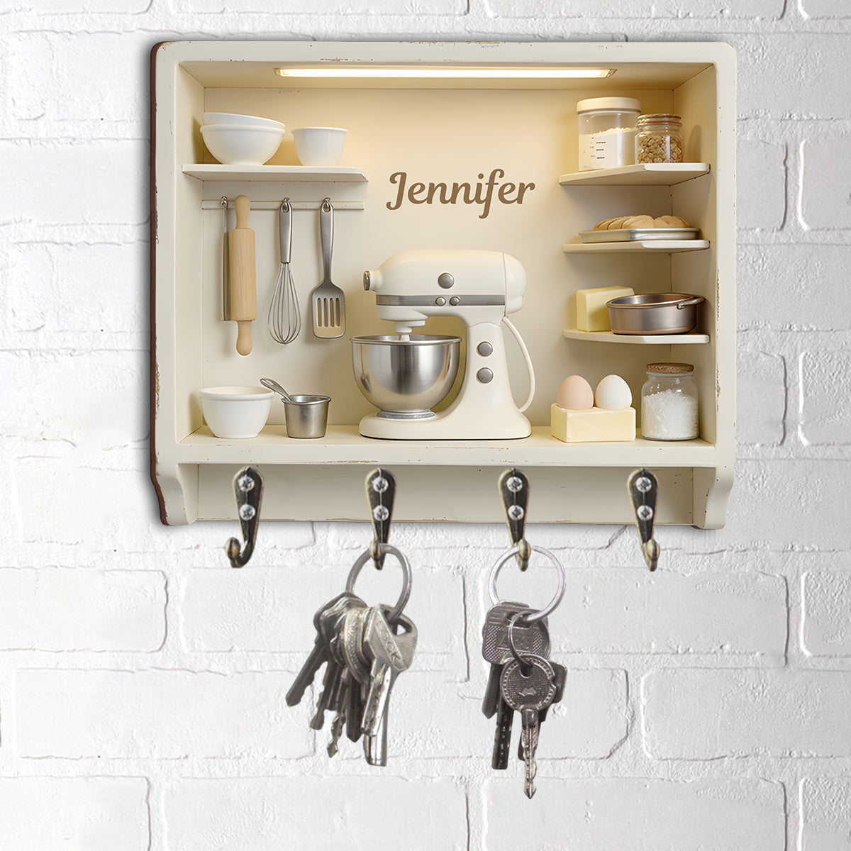 Love Baking - Personalized Baking Custom Shaped Hanging Rack