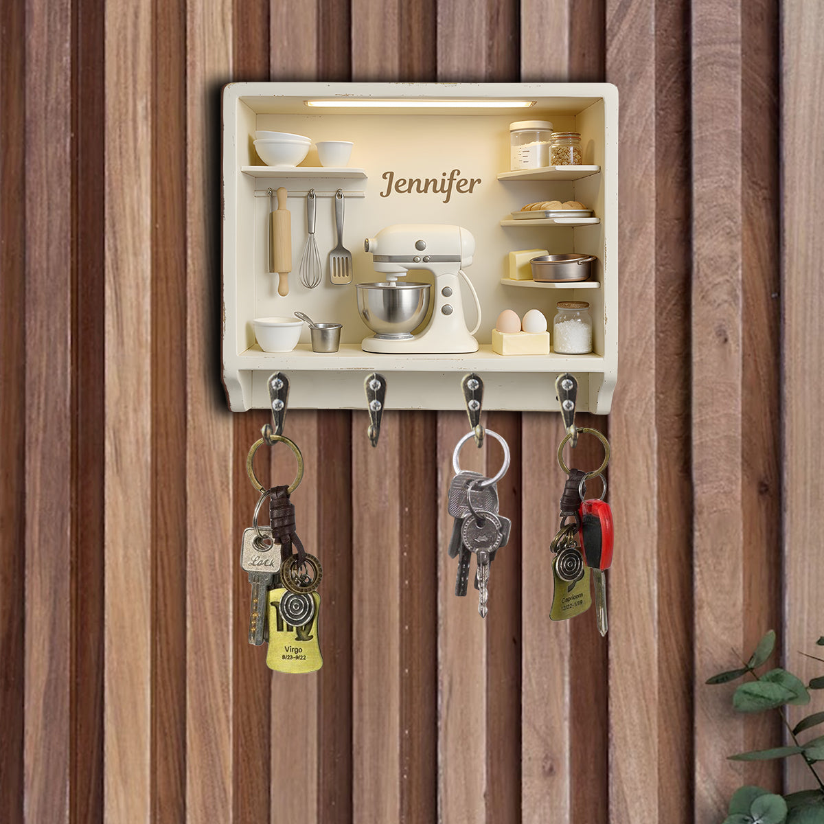 Love Baking - Personalized Baking Custom Shaped Hanging Rack