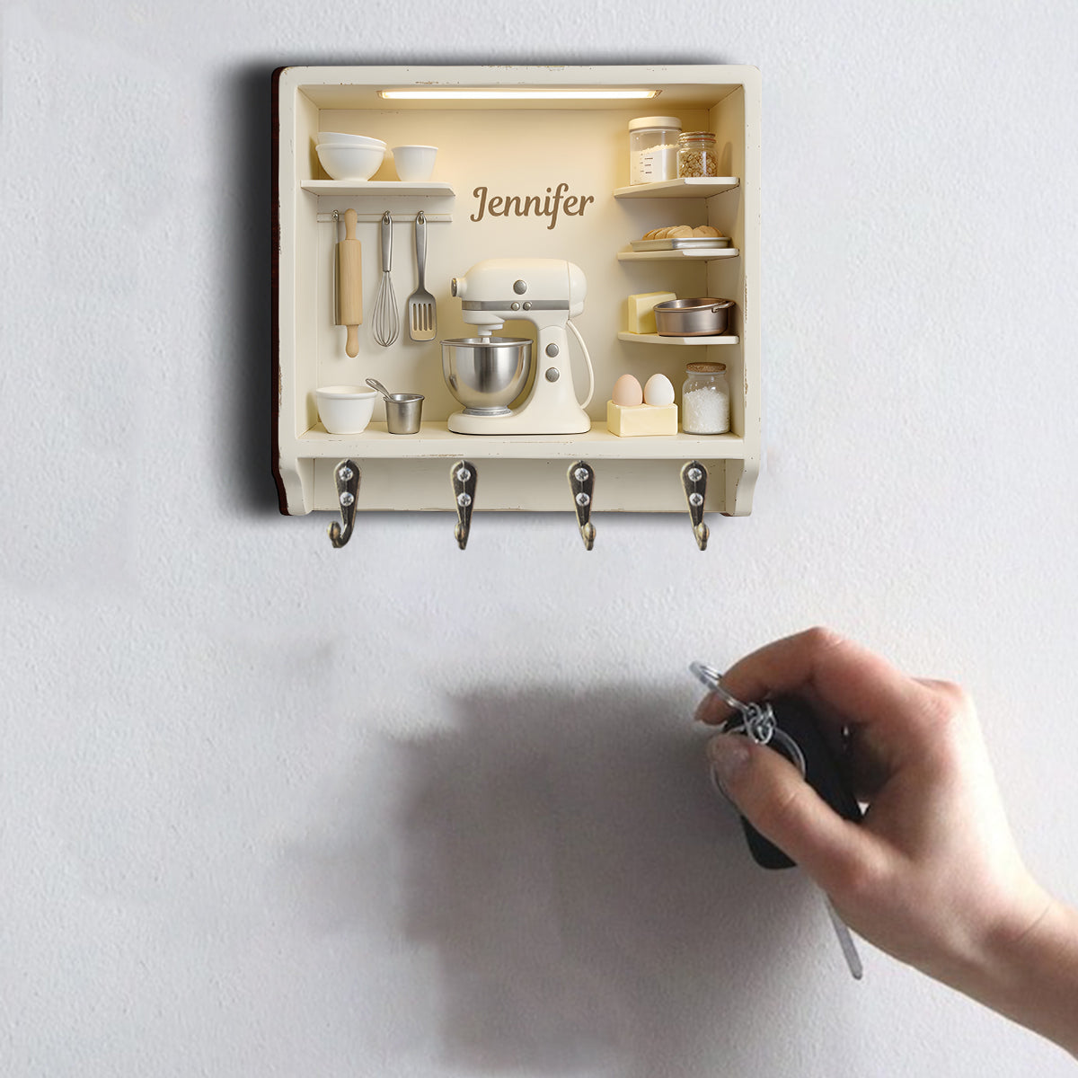 Love Baking - Personalized Baking Custom Shaped Hanging Rack