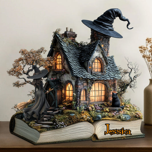 Hatspire Hollow - Personalized Witch Custom Shaped Acrylic Plaque