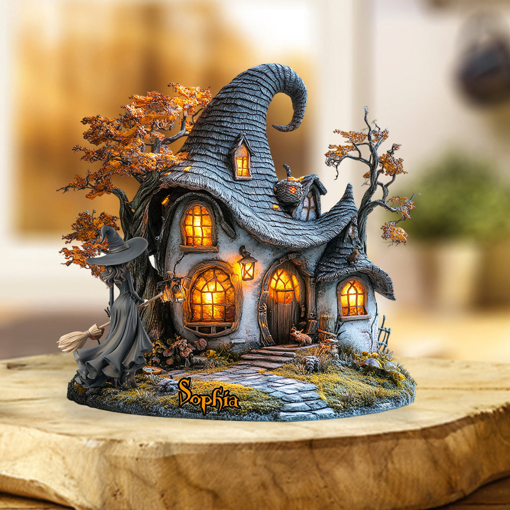 Hatspire Hollow - Personalized Witch Custom Shaped Acrylic Plaque