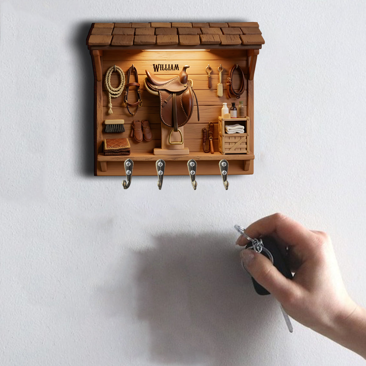 Western Spirit – Personalisierte Western-Outfit-Kleiderstange in individueller Form