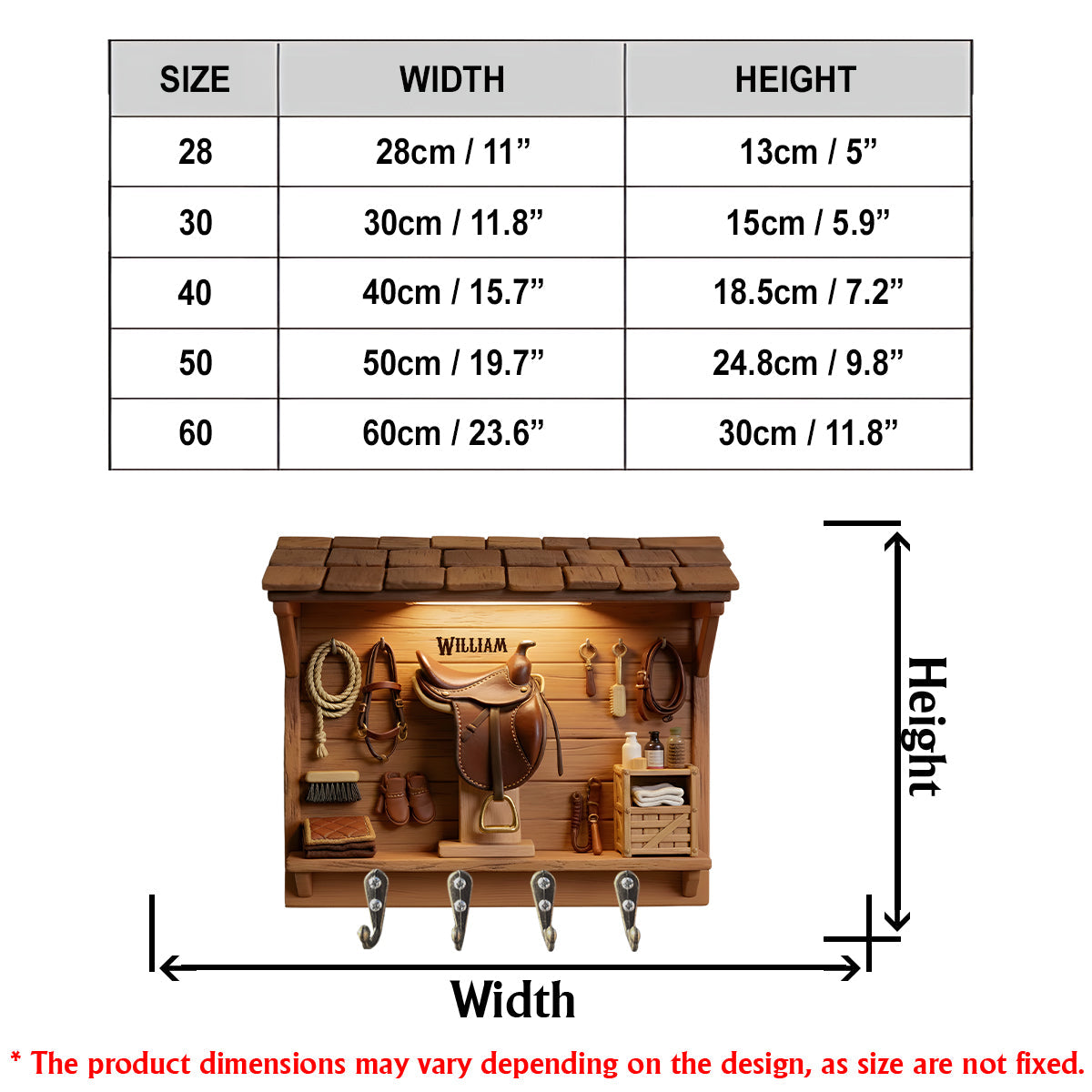Western Spirit – Personalisierte Western-Outfit-Kleiderstange in individueller Form