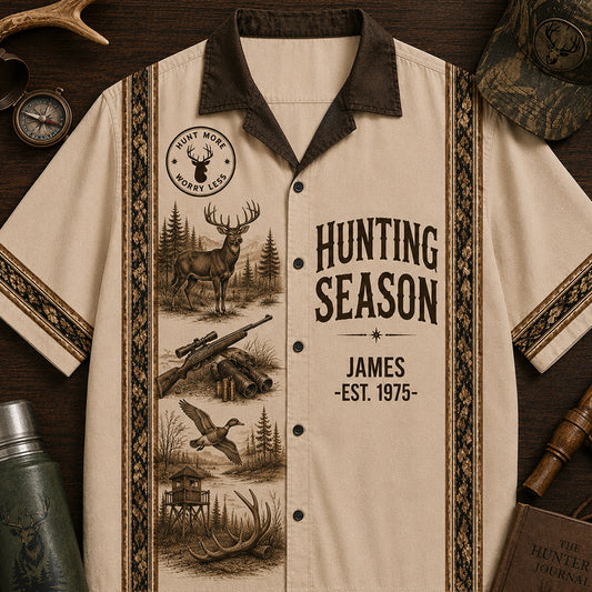 Hunting Season Is Coming - Personalized Hunting Hawaiian Shirt