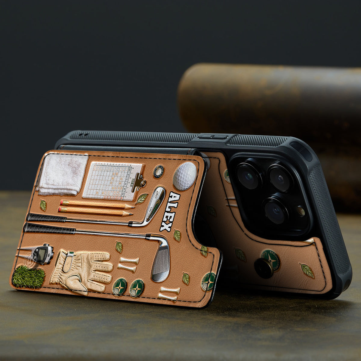 Live Love Golf - Personalized Golf Fully Printed Wallet Phone Case