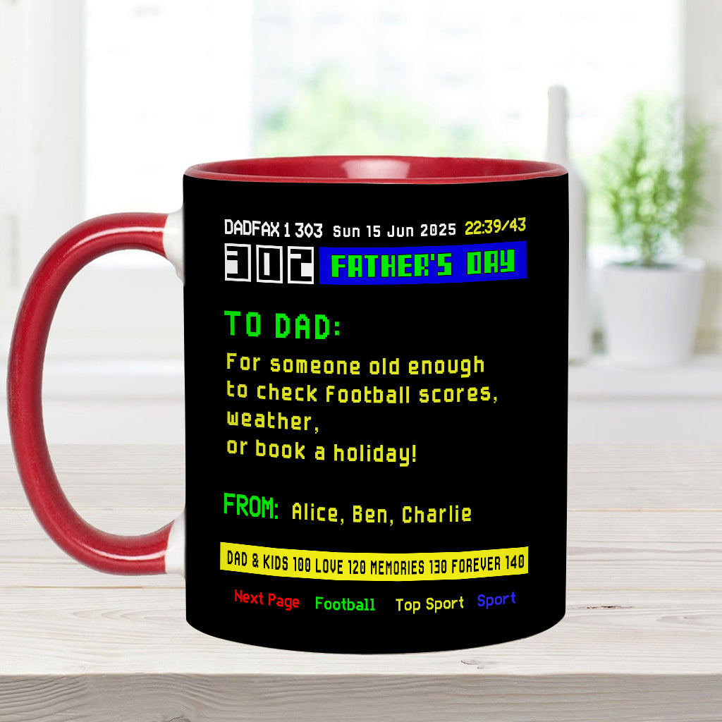 World's Best Dad - Personalized Father Accent Mug
