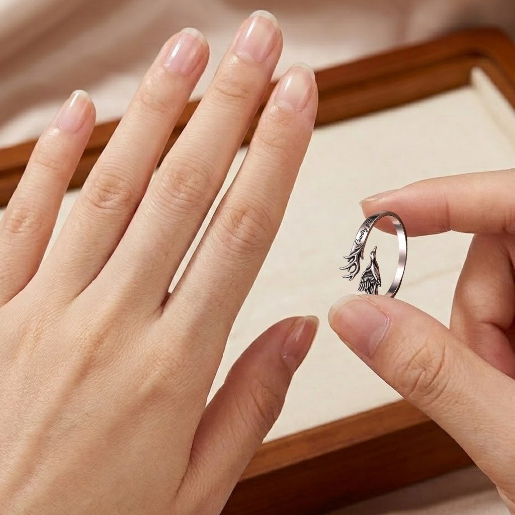 Country Girl Hunting Partners For Life - Personalized Hunting Adjustable Shaped Ring