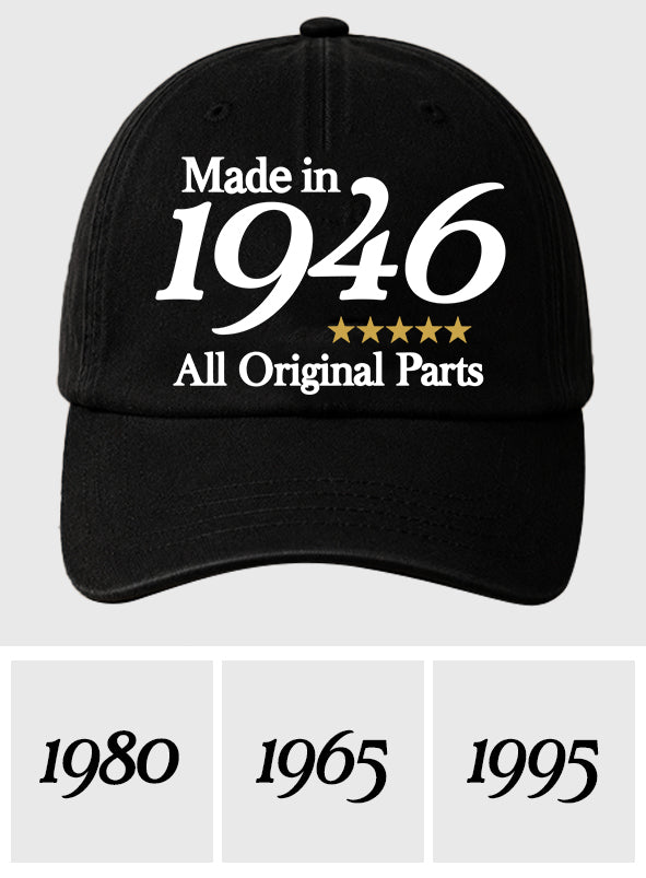 Birthday Gift - Personalized Birthday Embroidered Classic Cap