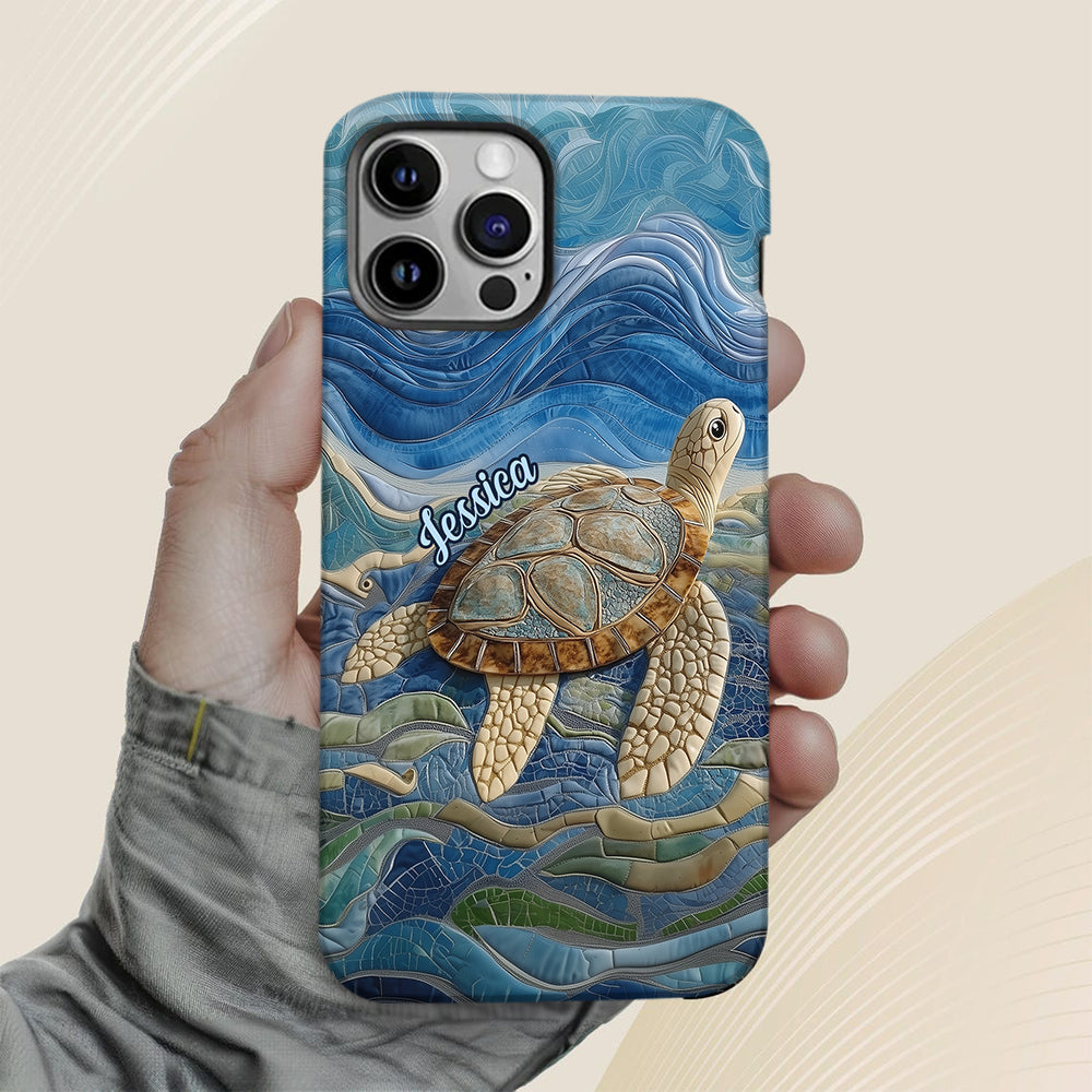 Liebe Schildkröten – Personalisierte Handyhülle mit Schildkrötenmotiv