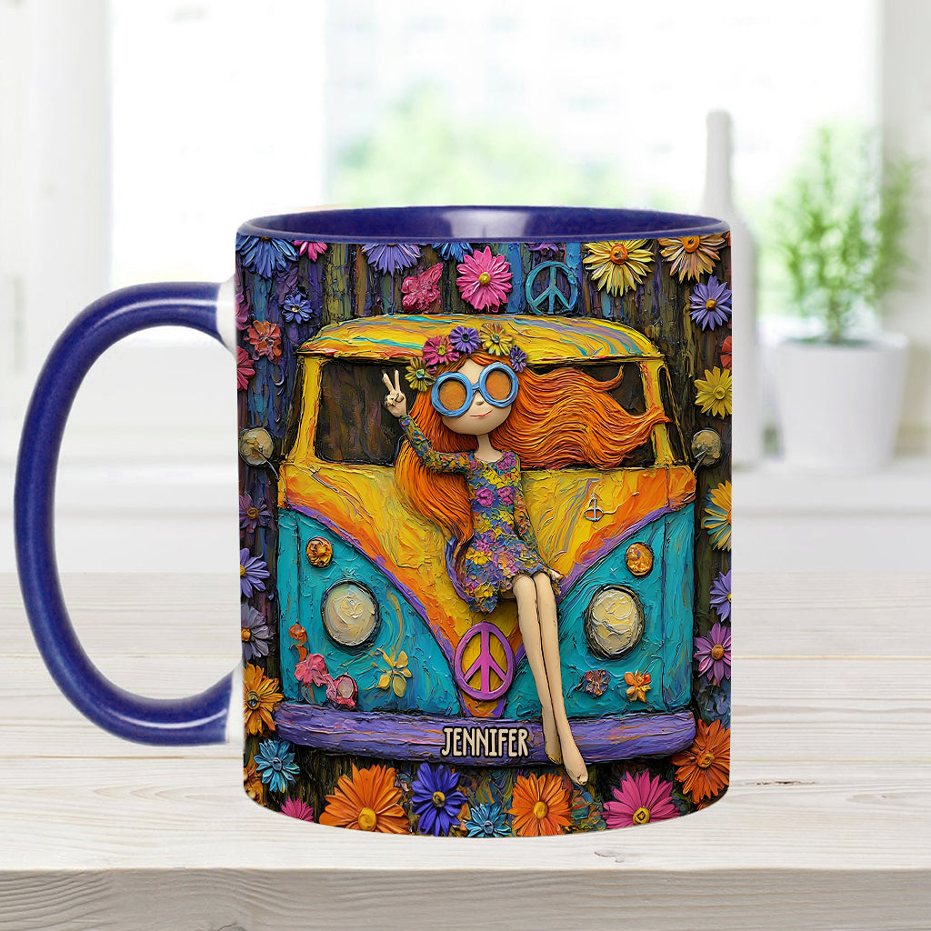 Hippie Souls - Personalized Hippie Accent Mug