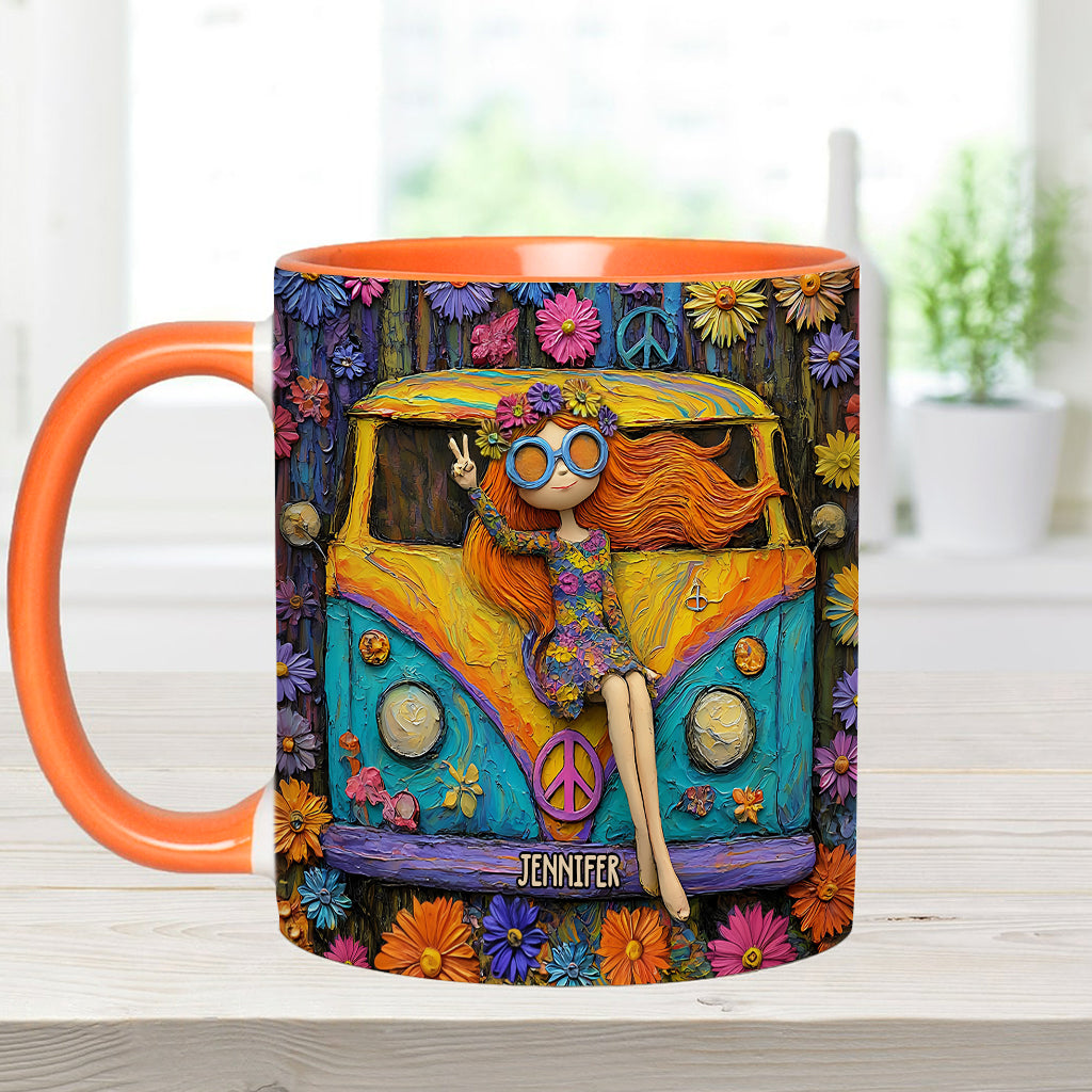 Hippie Souls - Personalized Hippie Accent Mug