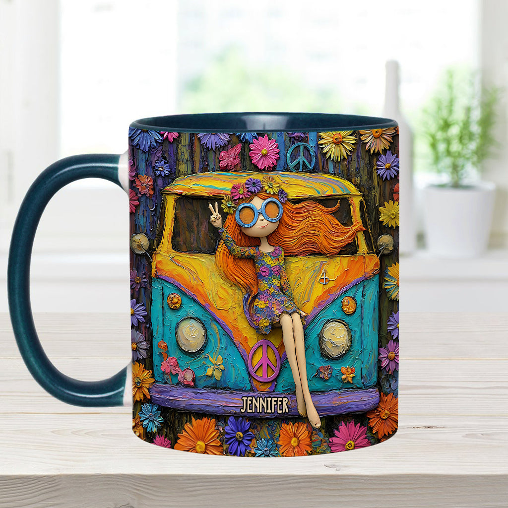 Hippie Souls - Personalized Hippie Accent Mug