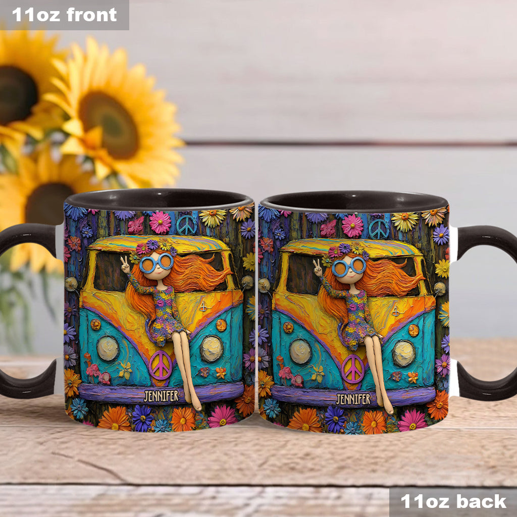 Hippie Souls - Personalized Hippie Accent Mug
