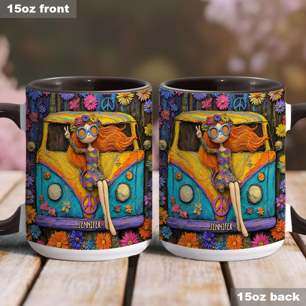 Hippie Souls - Personalized Hippie Accent Mug