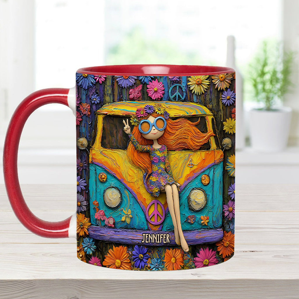 Hippie Souls - Personalized Hippie Accent Mug
