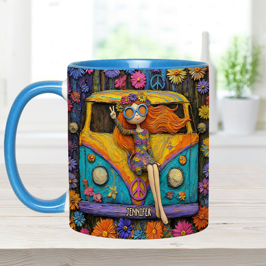 Hippie Souls - Personalized Hippie Accent Mug