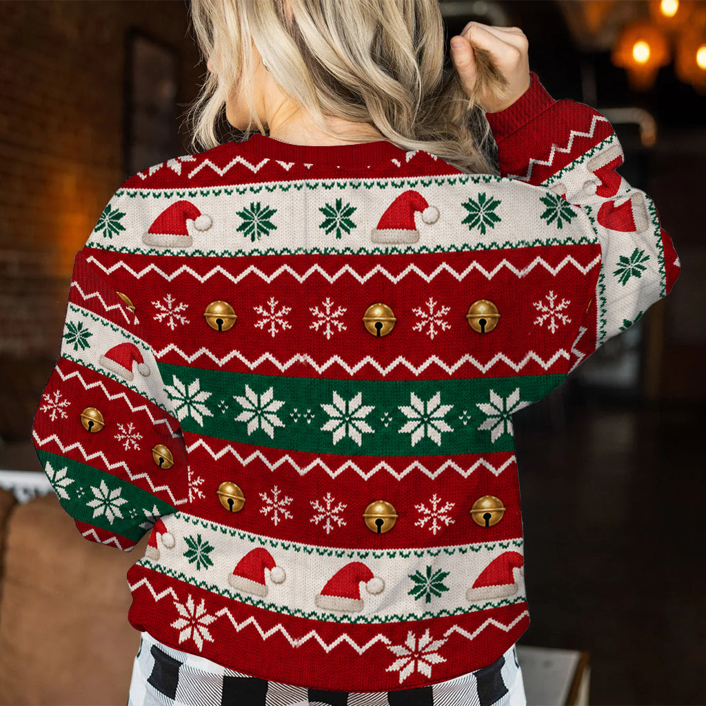 Funny Christmas Gift Idea - Personalized Spicy Couple Ugly Sweater