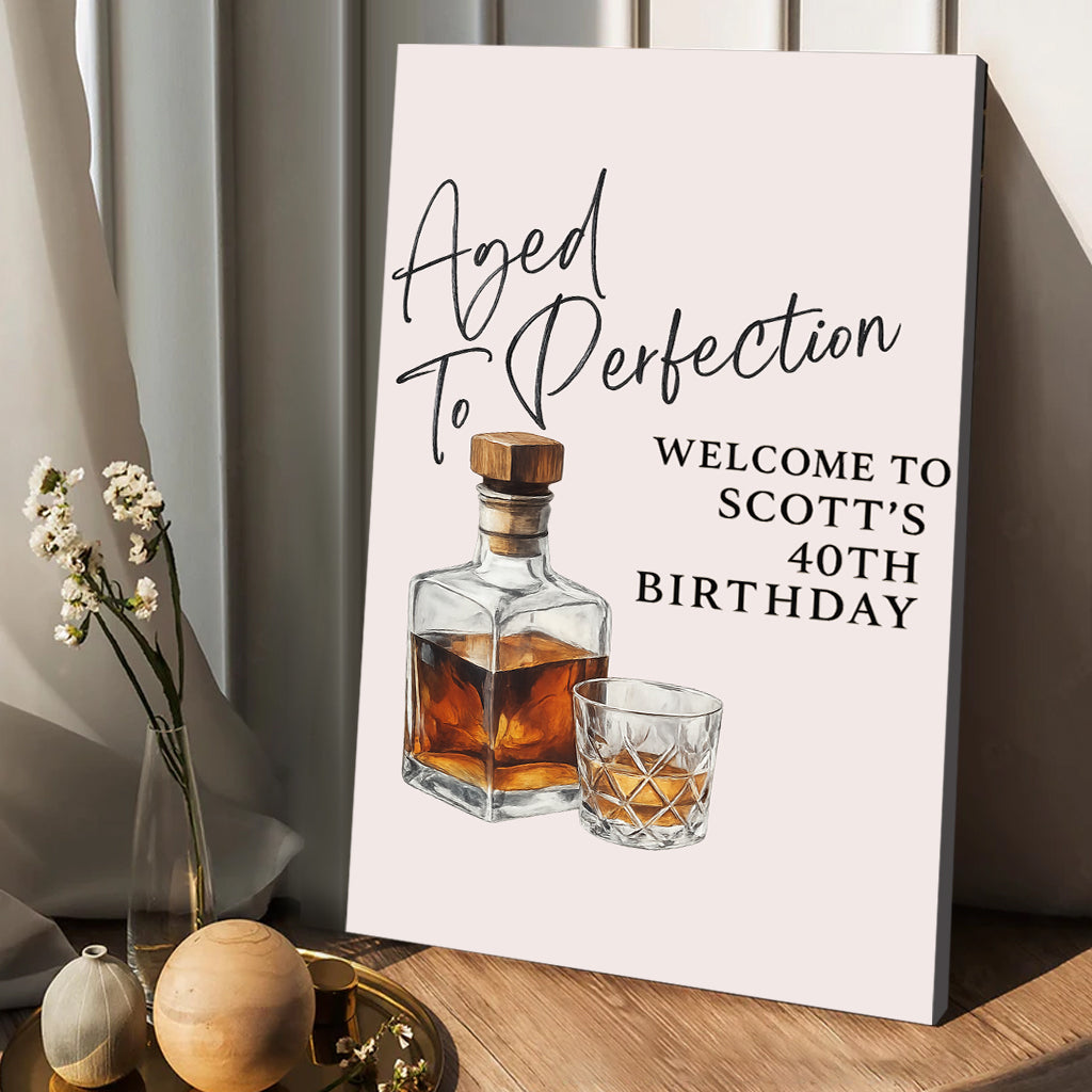 Happy Birthday - Personalized Birthday Canvas And Poster