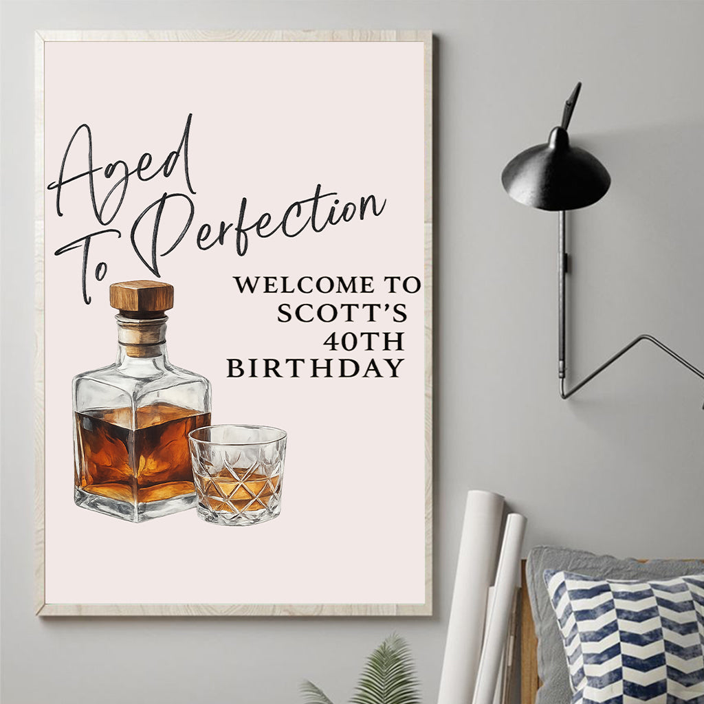 Happy Birthday - Personalized Birthday Canvas And Poster