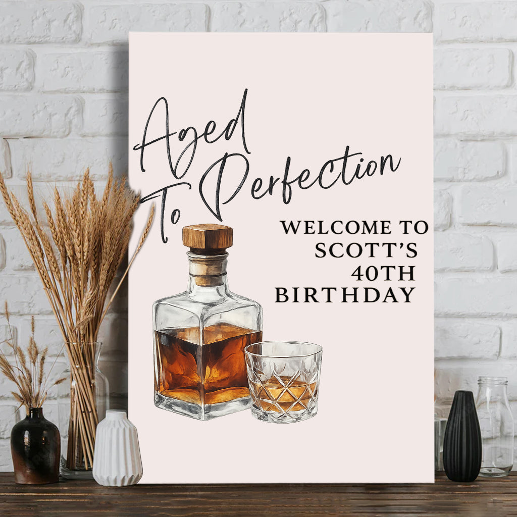 Happy Birthday - Personalized Birthday Canvas And Poster
