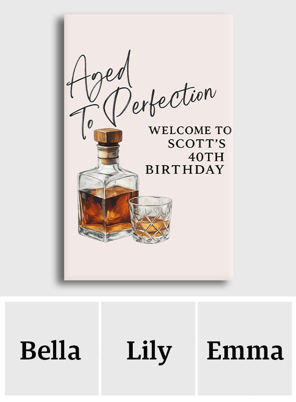 Happy Birthday - Personalized Birthday Canvas And Poster