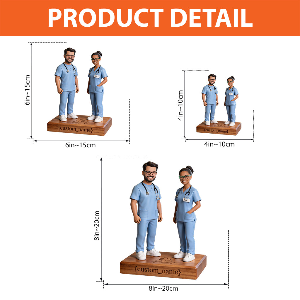 Geschenkidee für Krankenschwestern – Personalisierte Acrylplakette in individueller Form