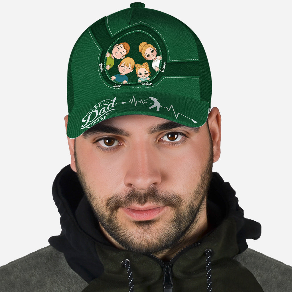 Bester Papa von Par Golf Papa - Personalisierte klassische Vaterkappe
