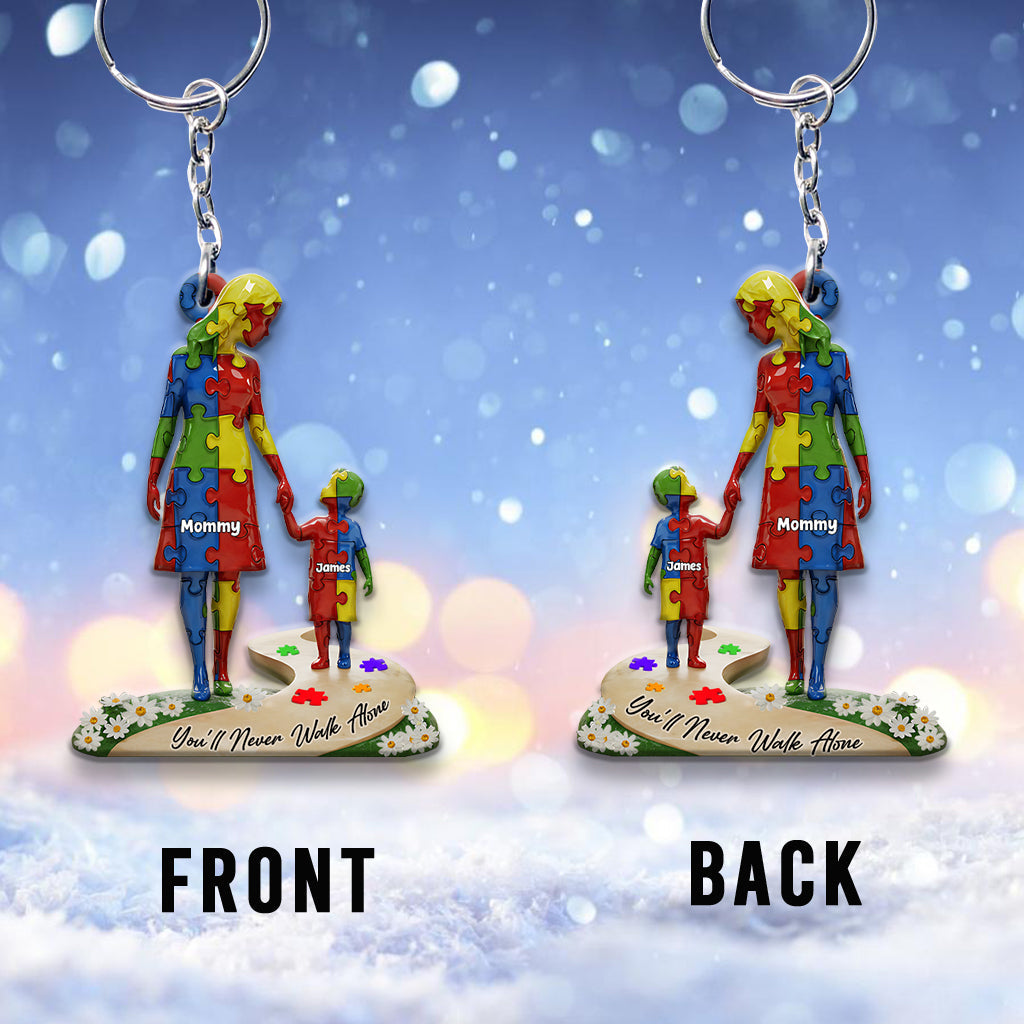 Du gehst niemals allein – Personalisierter Schlüsselanhänger zur Sensibilisierung für Autismus