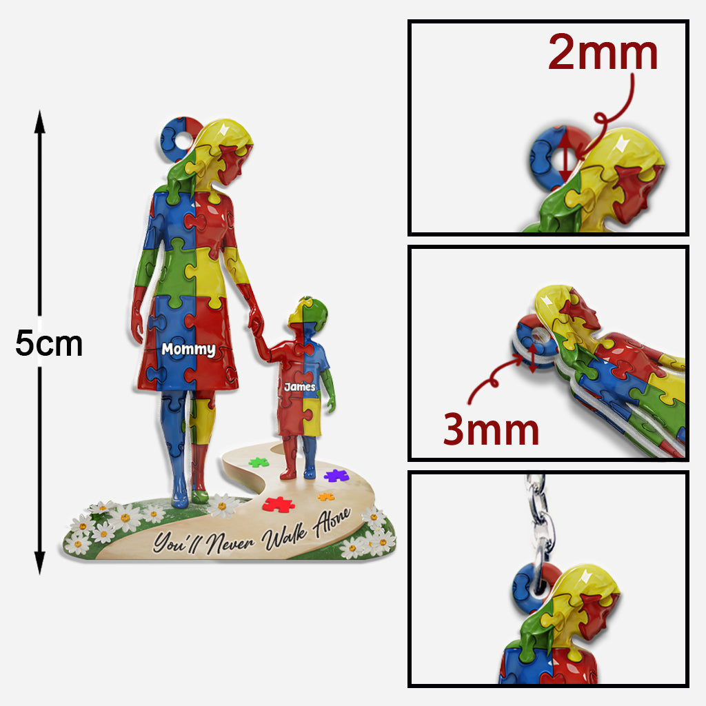 Du gehst niemals allein – Personalisierter Schlüsselanhänger zur Sensibilisierung für Autismus