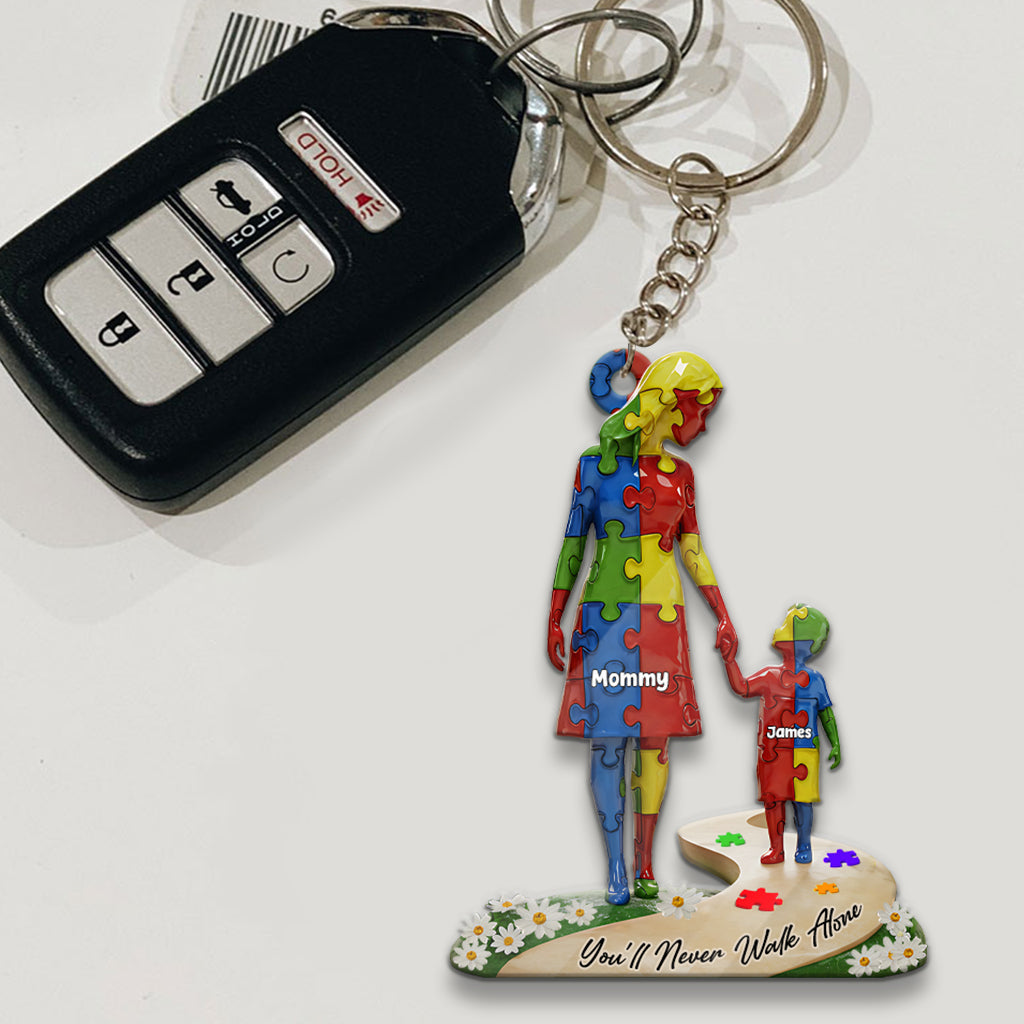 Du gehst niemals allein – Personalisierter Schlüsselanhänger zur Sensibilisierung für Autismus