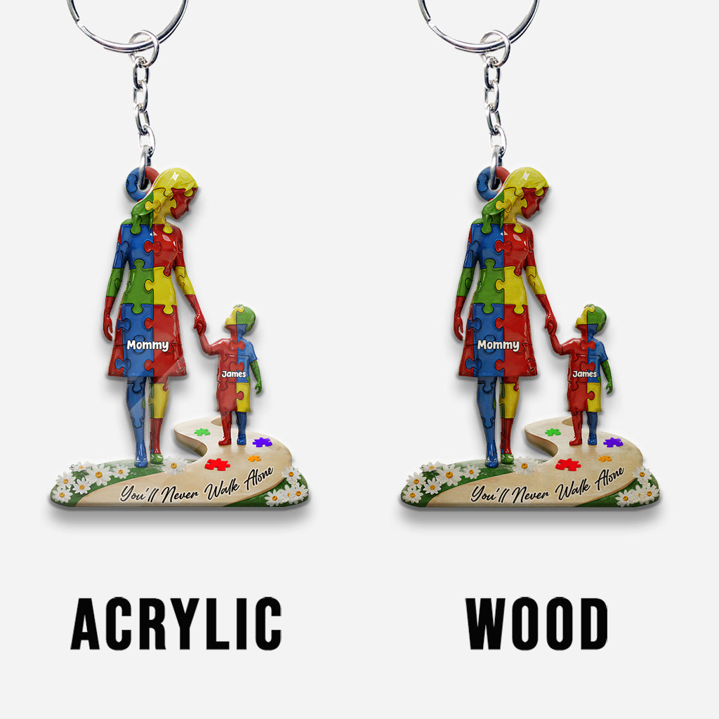 Du gehst niemals allein – Personalisierter Schlüsselanhänger zur Sensibilisierung für Autismus