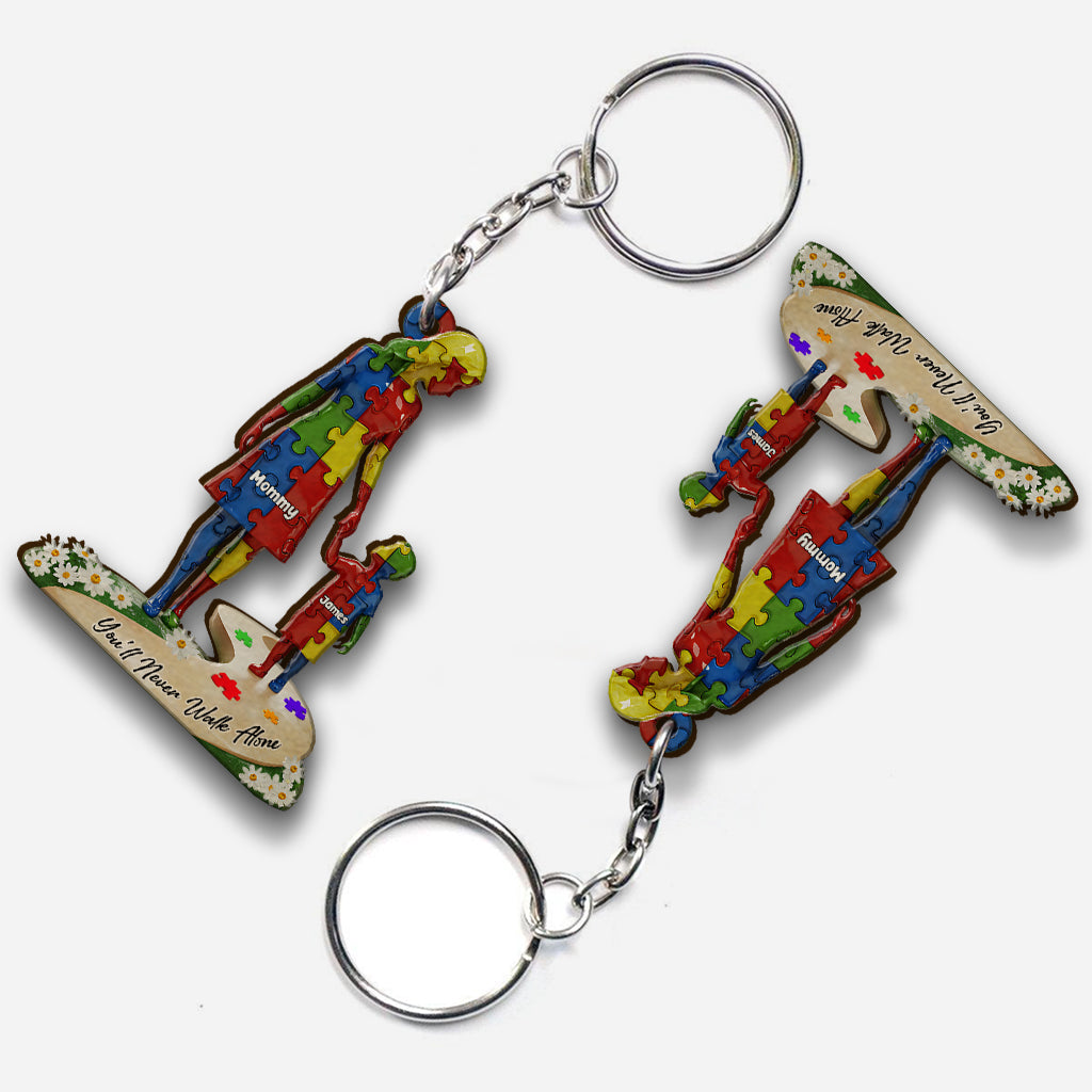 Du gehst niemals allein – Personalisierter Schlüsselanhänger zur Sensibilisierung für Autismus