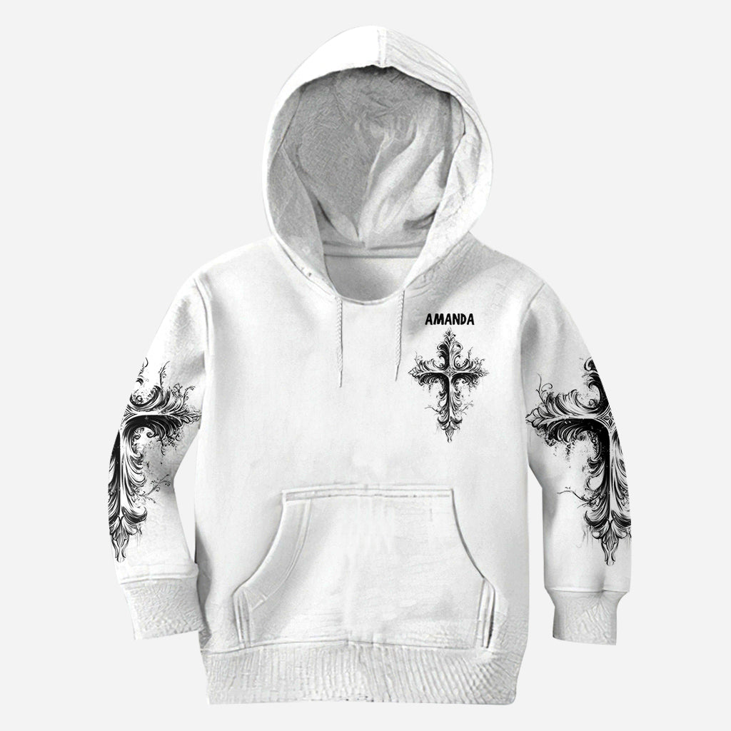 Sag seinen Namen – Personalisiertes christliches Allover-Shirt