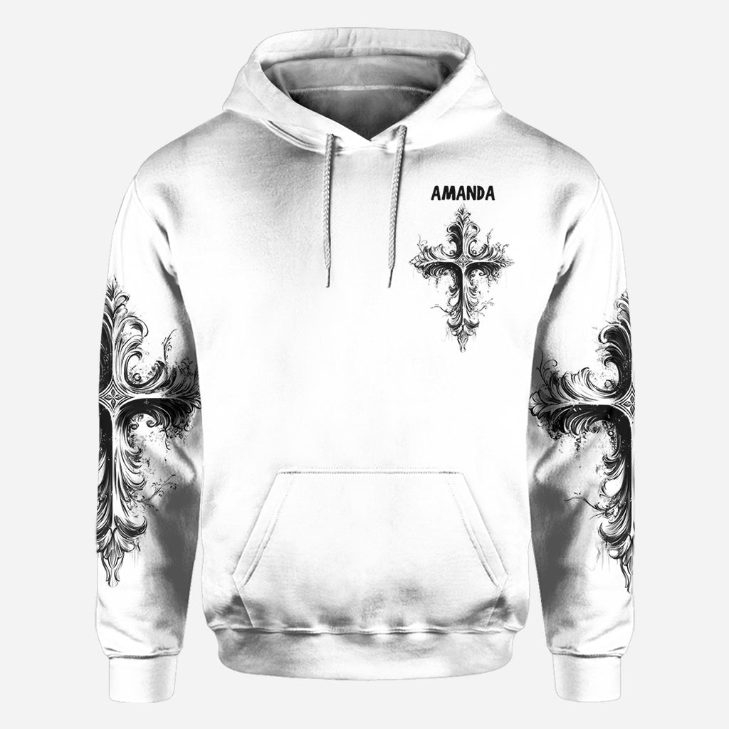 Sag seinen Namen – Personalisiertes christliches Allover-Shirt