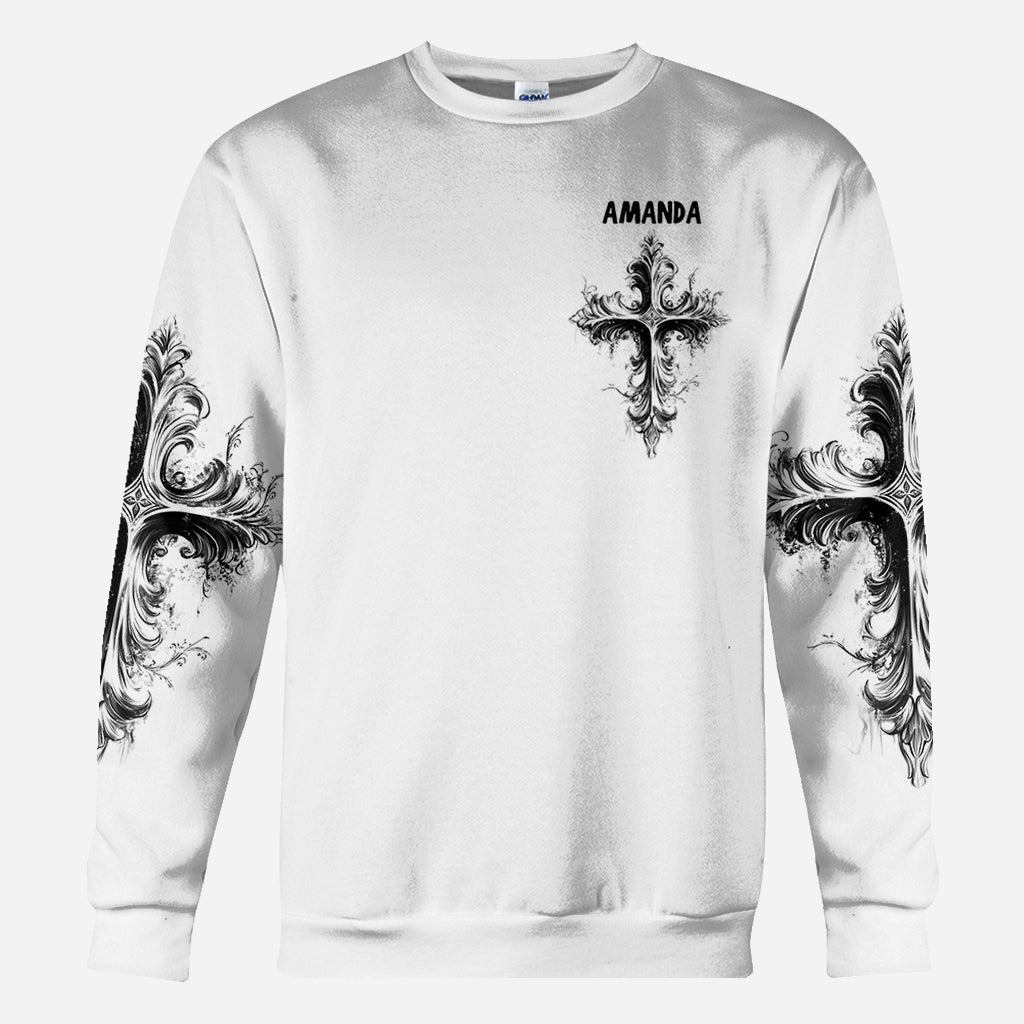 Sag seinen Namen – Personalisiertes christliches Allover-Shirt