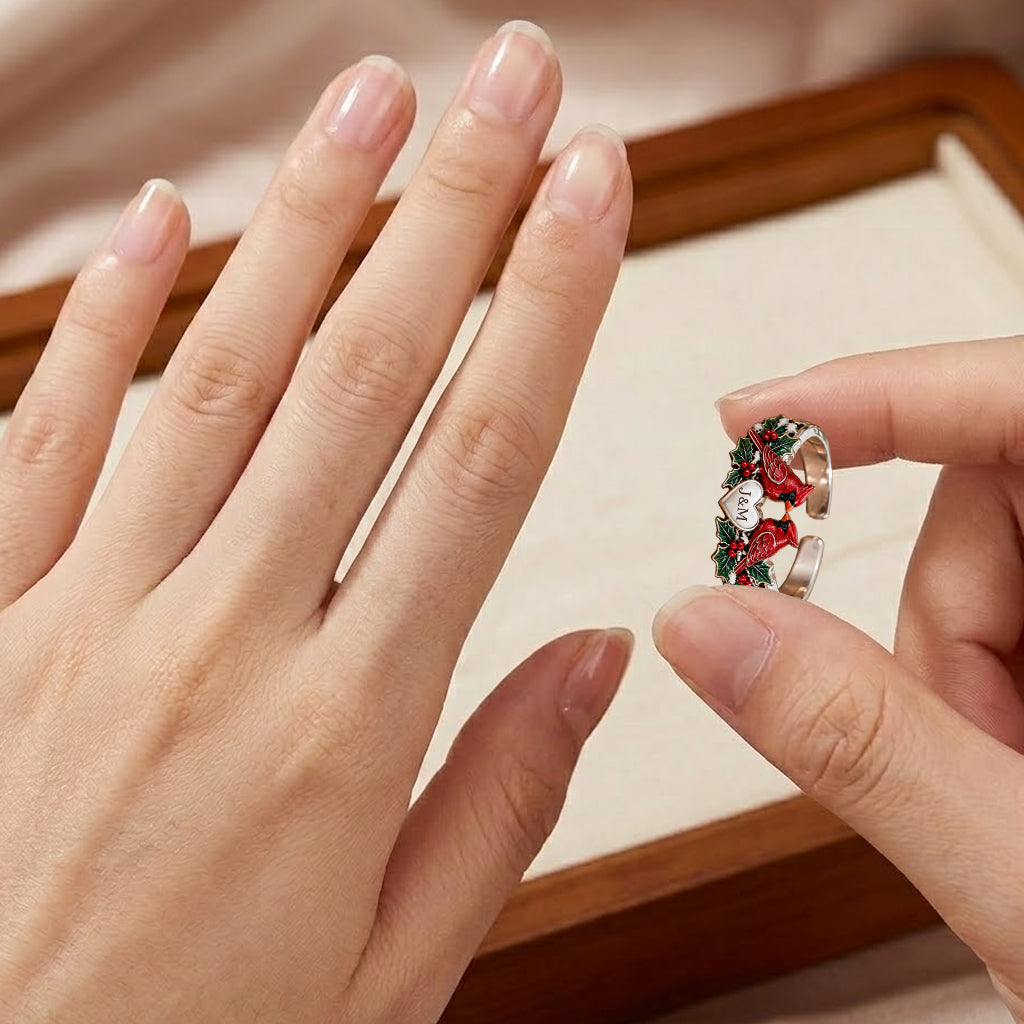 Always Missing You - Personalized Memorial Adjustable Shaped Ring