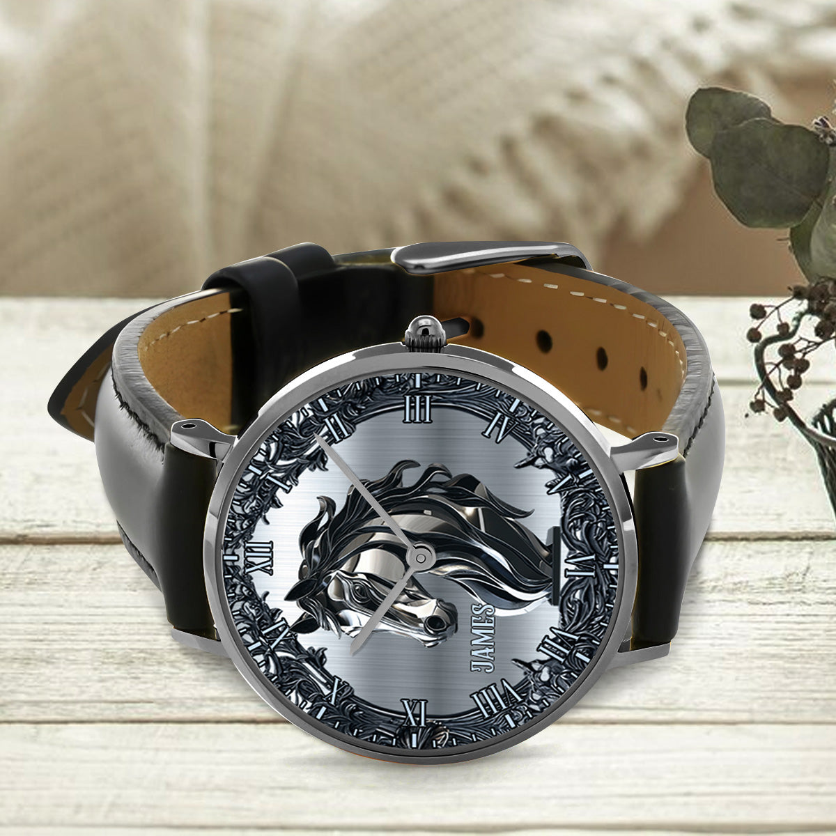 Liebe Pferde – Personalisierte Pferdehanduhr