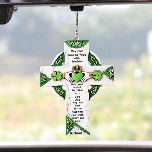 Irischer Segen – Personalisierter Autoanhänger zum St. Patrick's Day