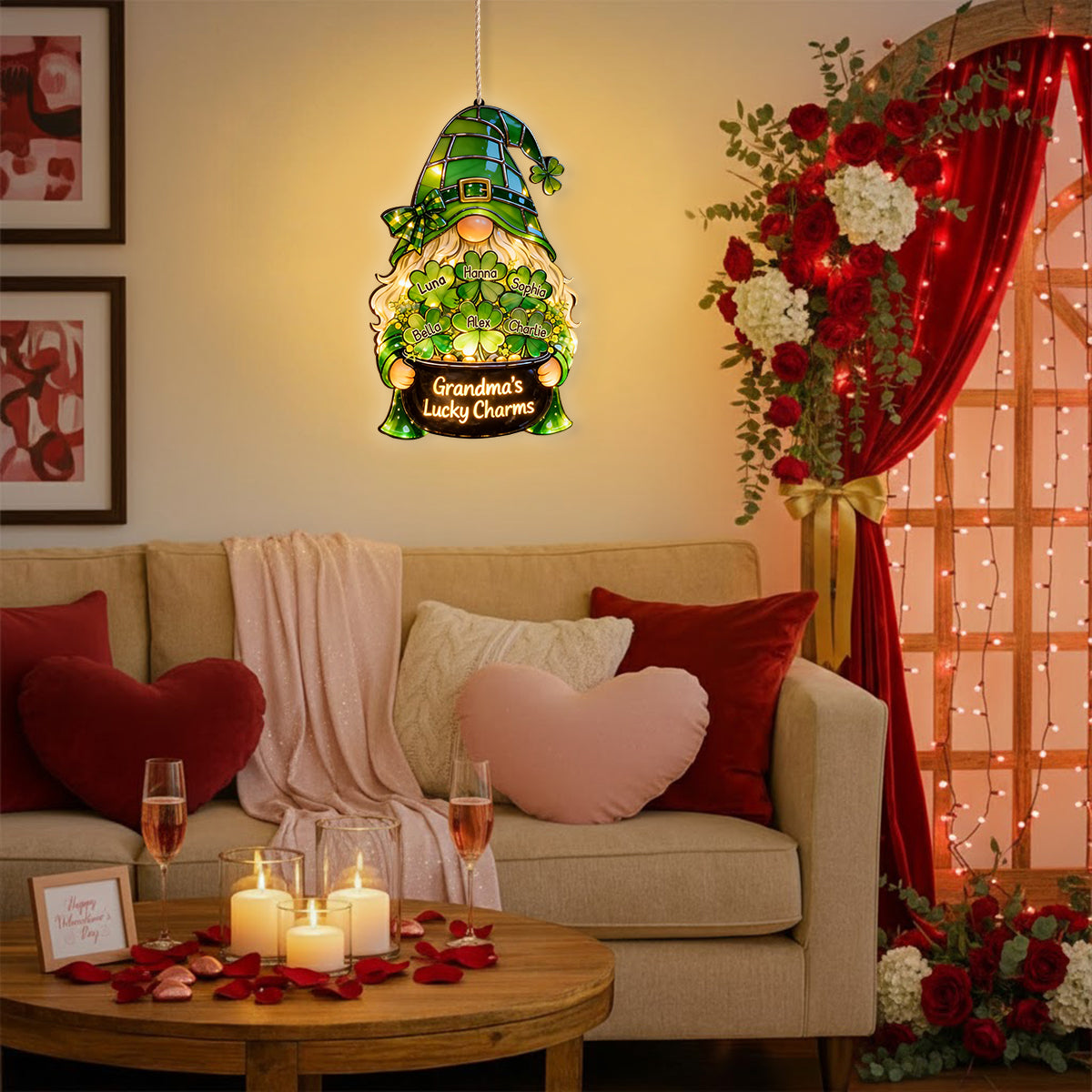 Granndma's Lucky Charms - Personalized Grandma LED Light Acrylic Sign