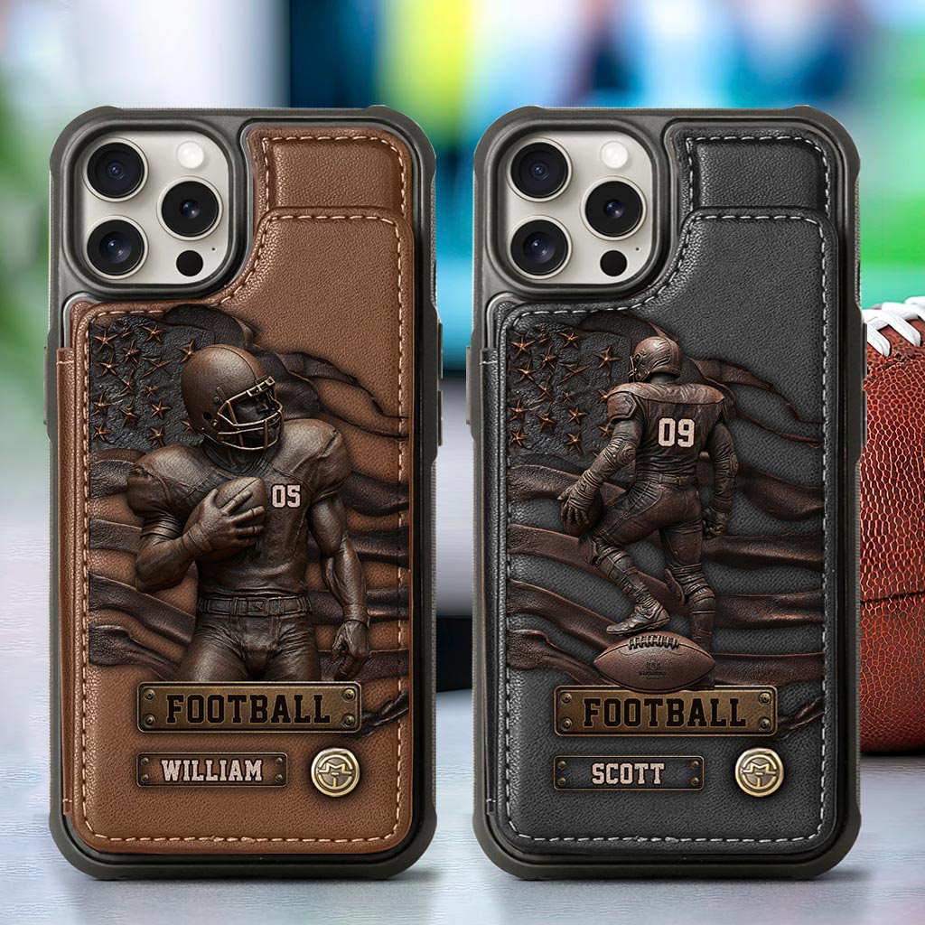 Game Day - Personalized Football Wallet Phone Case