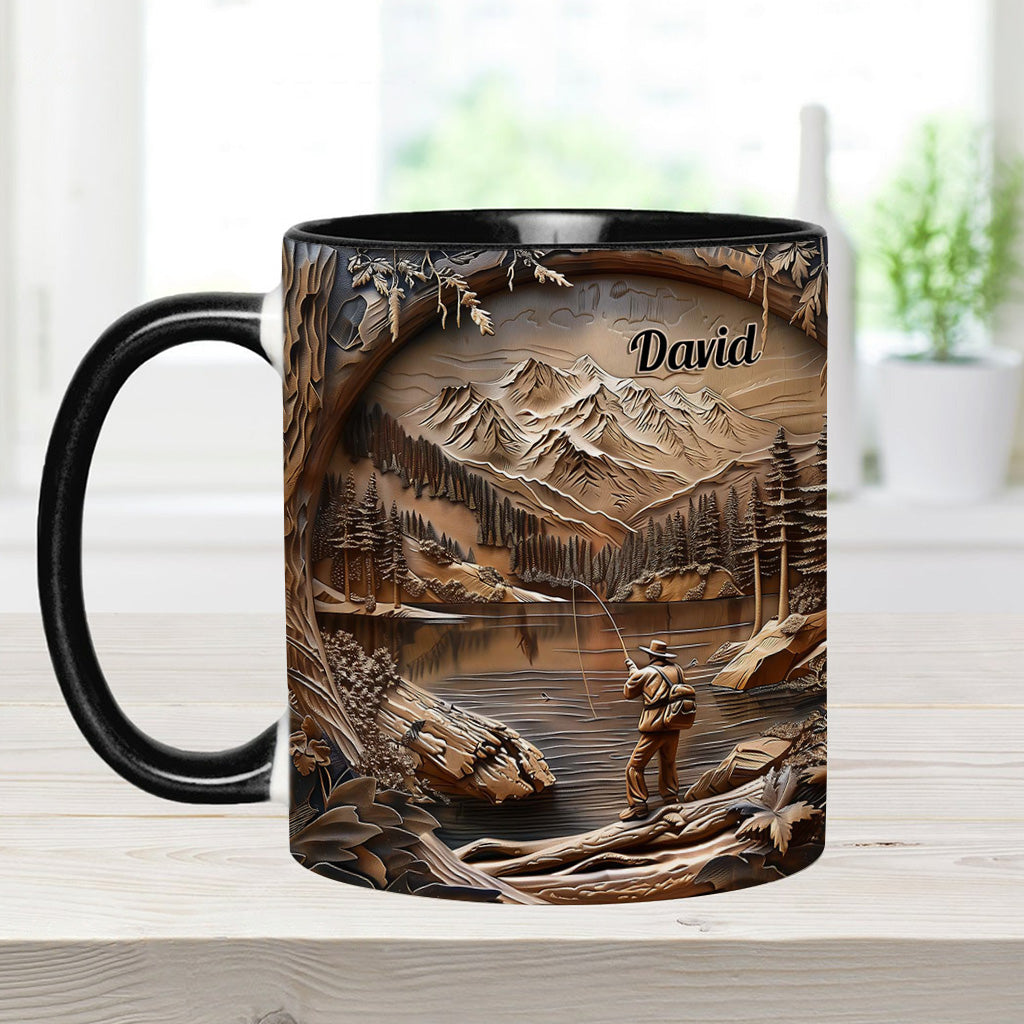 Fishing Lover - Personalized Fishing Accent Mug