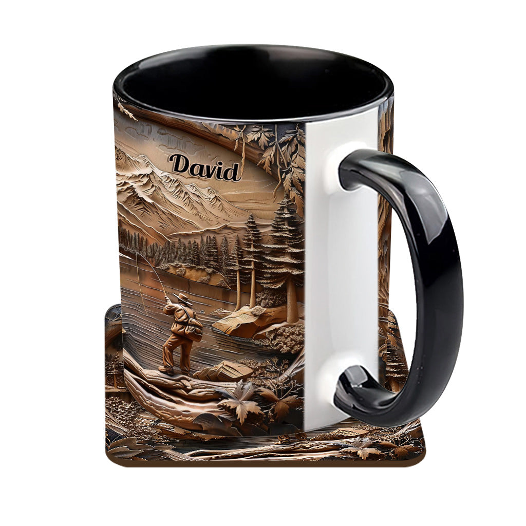 Fishing Lover - Personalized Fishing Accent Mug