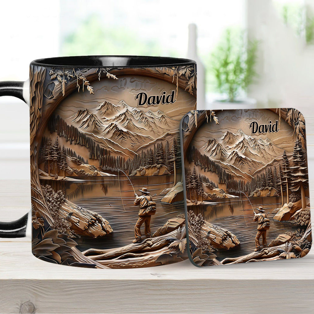 Fishing Lover - Personalized Fishing Accent Mug