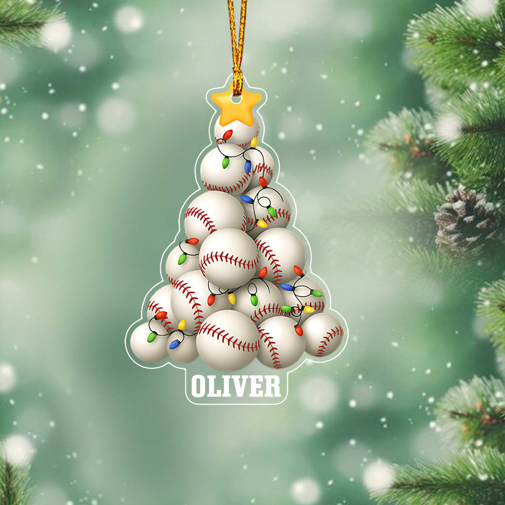 Sport Lovers Balls Christmas Tree - Personalized Football Ornament