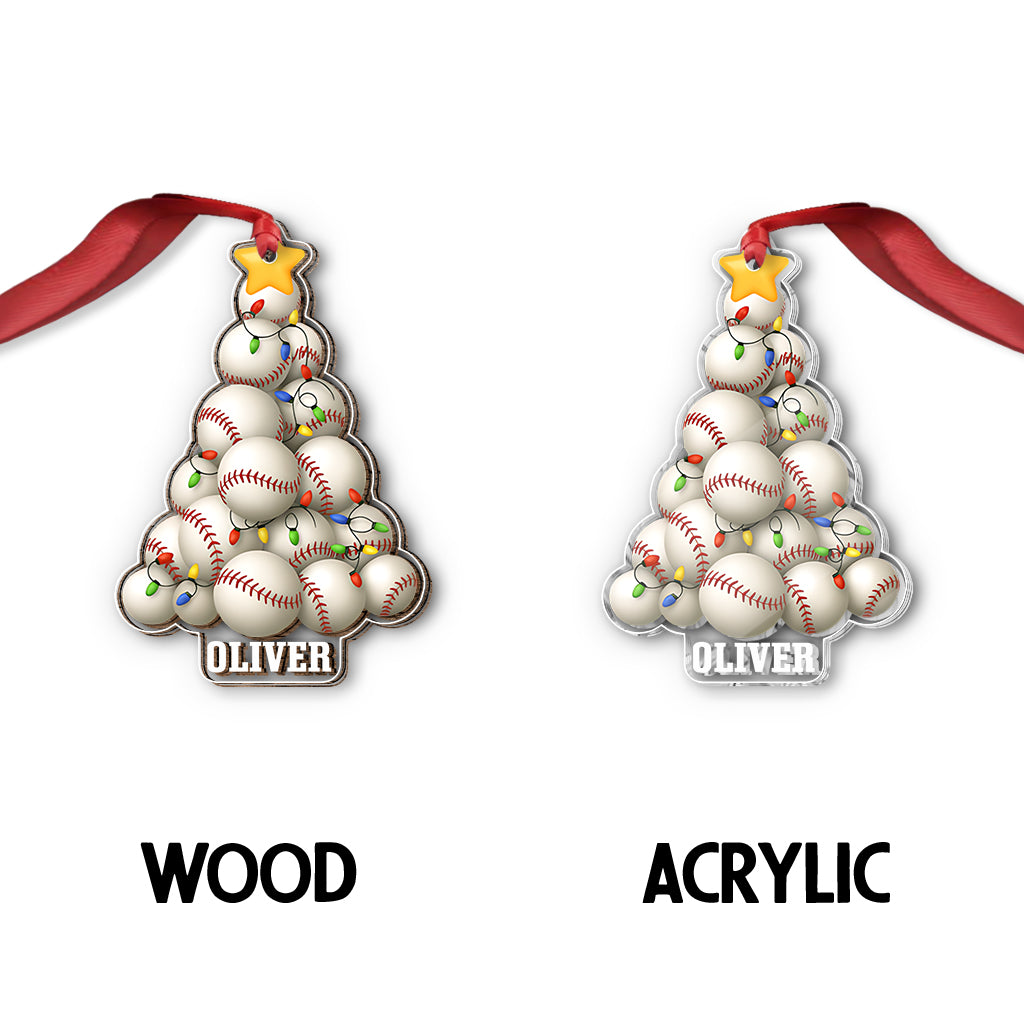 Sport Lovers Balls Christmas Tree - Personalized Football Ornament