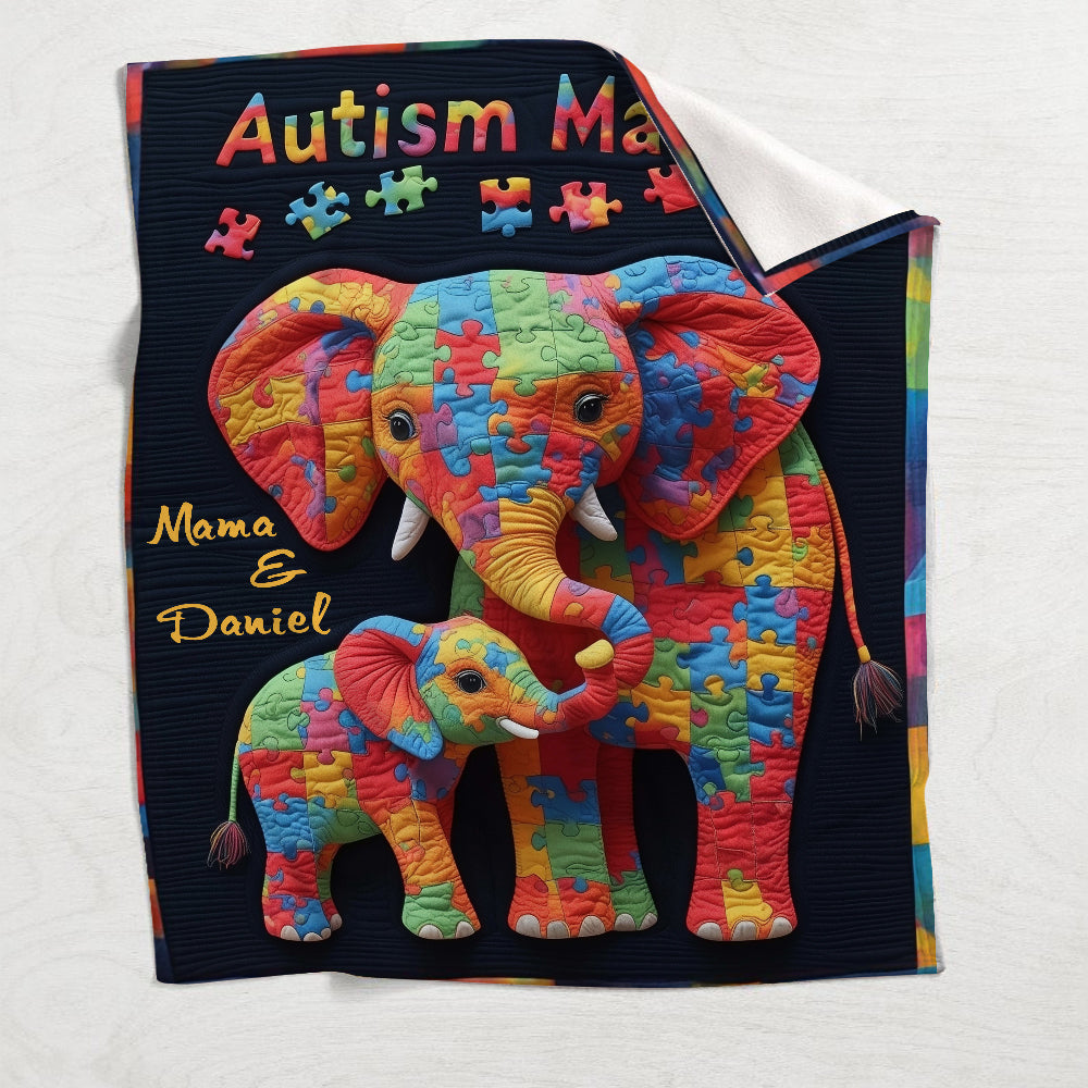 Autism Mama – Personalisierte Decke zur Sensibilisierung für Autismus