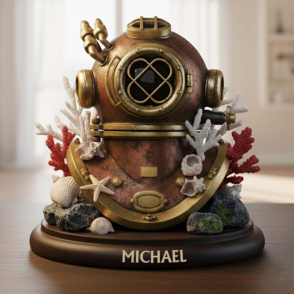 Tauchbegeisterung – Personalisierte Acrylplakette in individueller Form