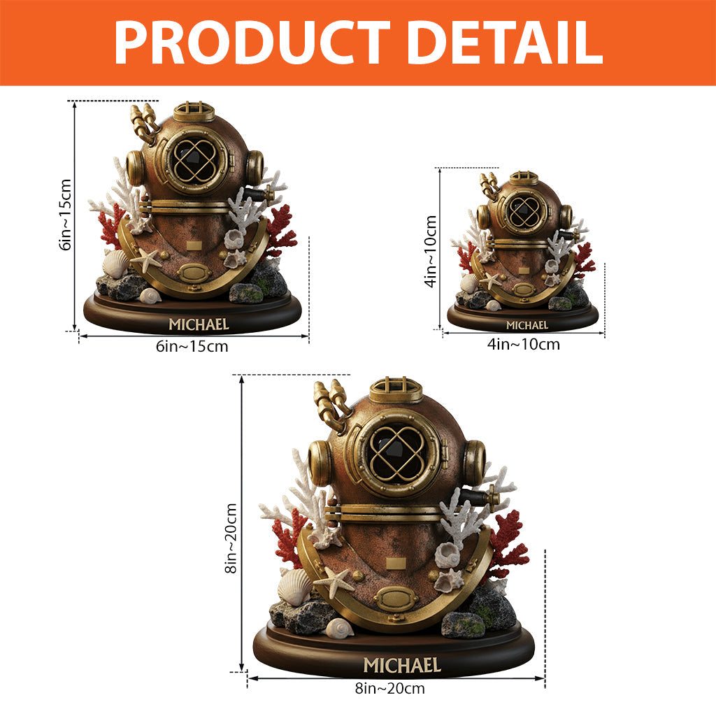 Tauchbegeisterung – Personalisierte Acrylplakette in individueller Form