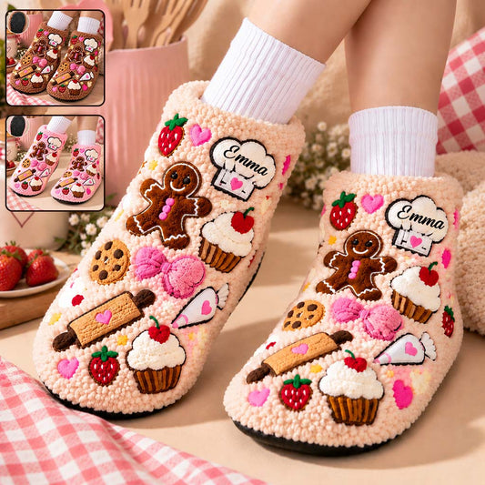 Geschenk für Backliebhaber - Personalisierte Back-Faux-Fur-Boots