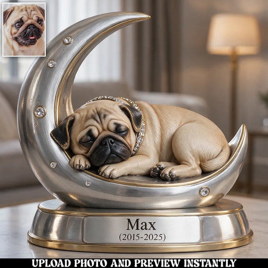 Custom Dog Lover Gift Personalized Pet Portrait Desig, Unique Dog Mom Dad Present for Puppy Owners, Cute Pet Memorial Gift, Personalized Dog Gift - Personalized Dog Custom Shaped Acrylic Plaque